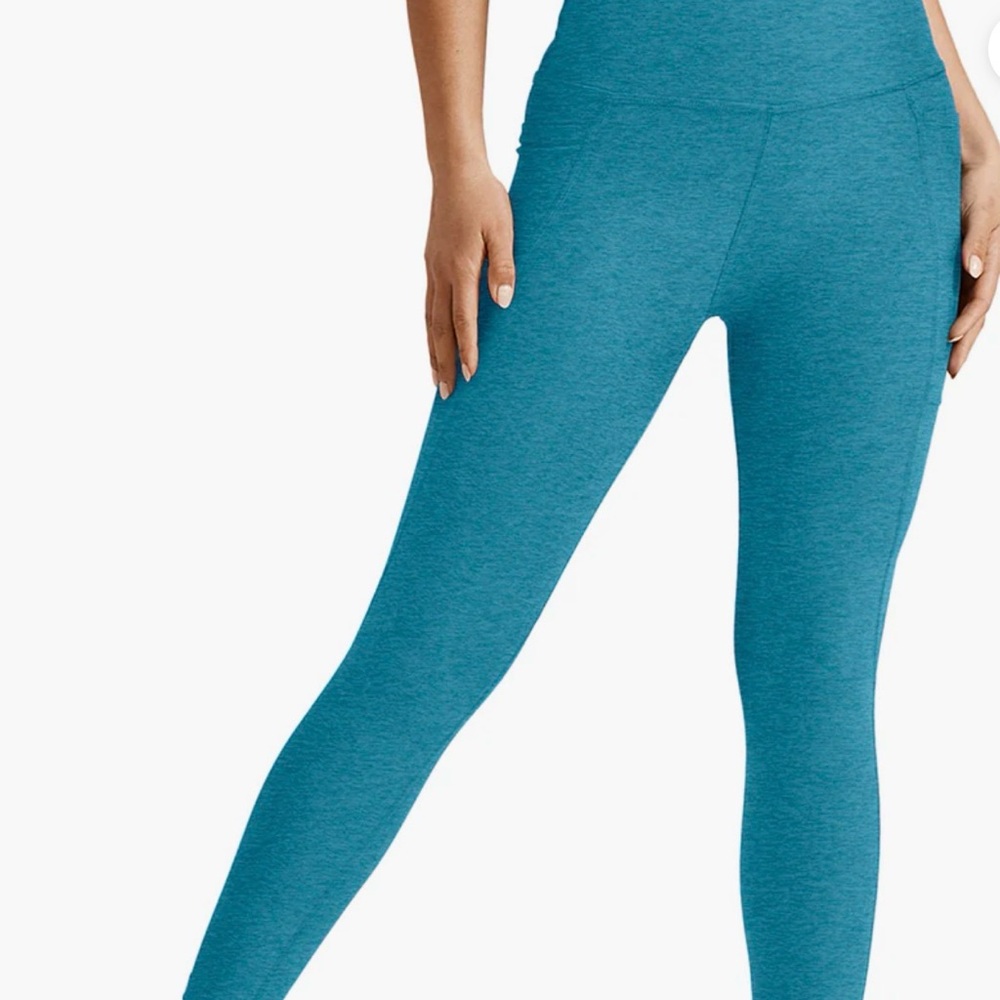 Beyond Yoga Teal Blue High-Waist Leggings